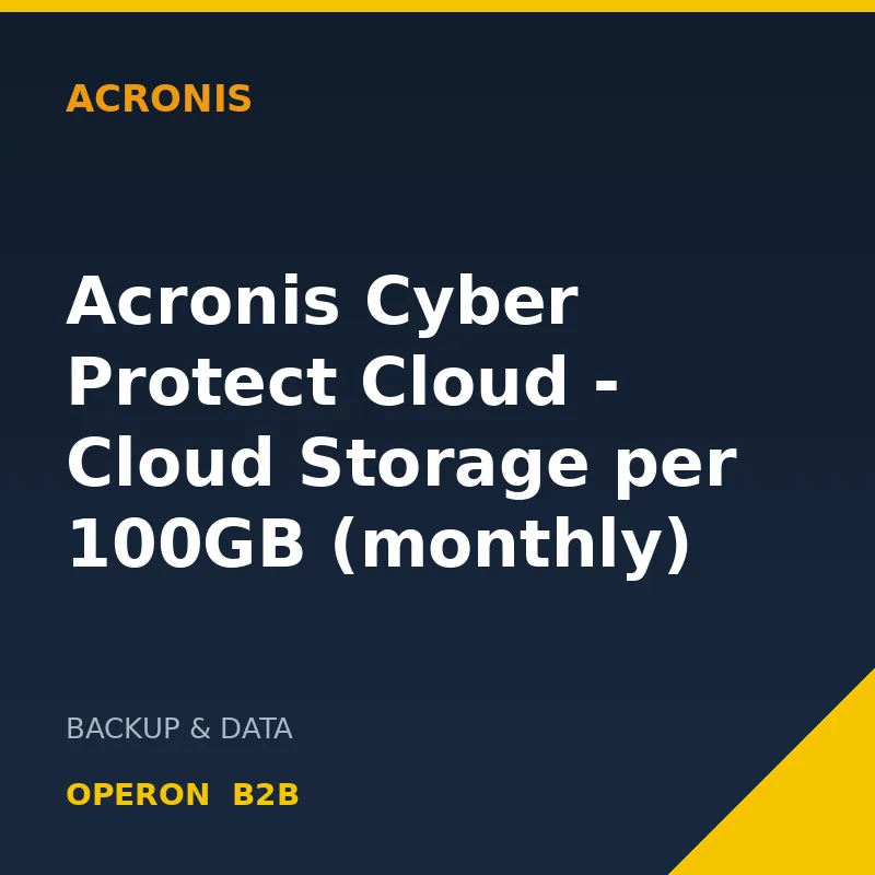 Acronis Cyber Protect Cloud - Cloud Storage per 100GB (monthly) — Operon B2B
