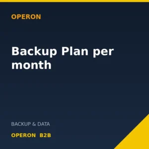 Backup Plan per month — Operon B2B