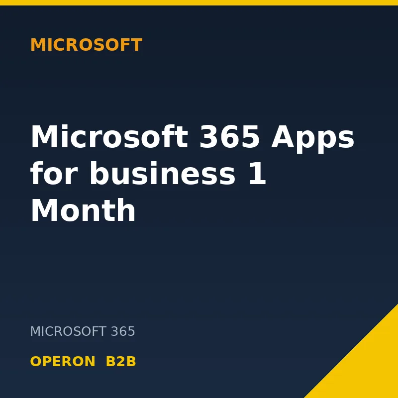 Microsoft 365 Apps for business 1 Month — Operon B2B
